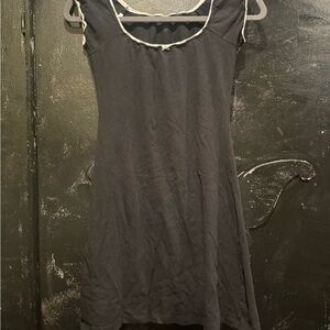 Brandy Melville Black Top with White Trim